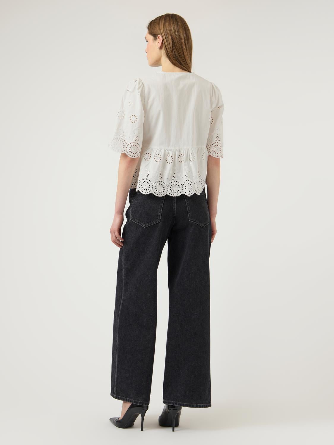 YASCORNELIA Top - Star White - VERO MODA & VILA Bergvik